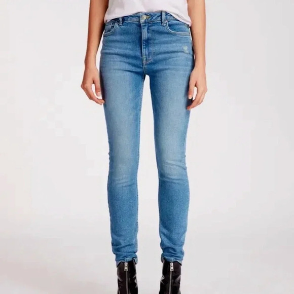 ALL SAINTS Womens w 29 STILT Stretch High Rise Skinny Blue  Jeans - Picture 1 of 7